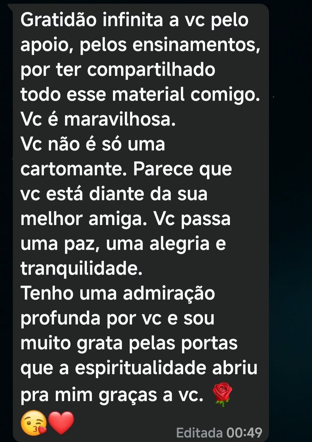 Feedback de consulente da Casa da Alma 3